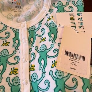 Roller Rabbit Aqua Monkey Pajamas
